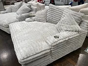 Nestle Chaise Lounge with Cupholders & Charging Ports