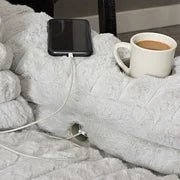 Nestle Chaise Lounge with Cupholders & Charging Ports