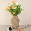 Wabi-Sabi Spiral Vase – Plastic Minimalist Design