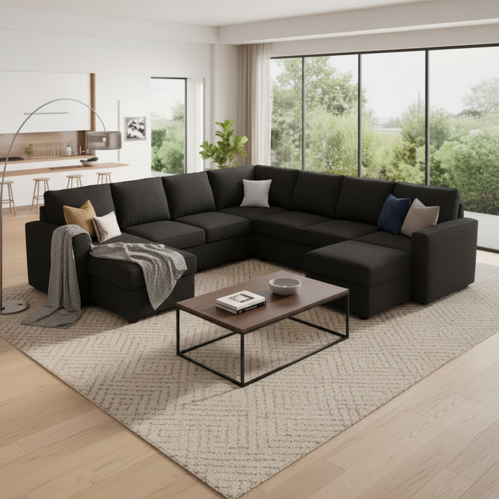 Oversized Sectional Sleeper Sofa - Square Format
